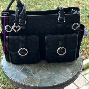 Brighton black shoulder bag. 12x8x5.5